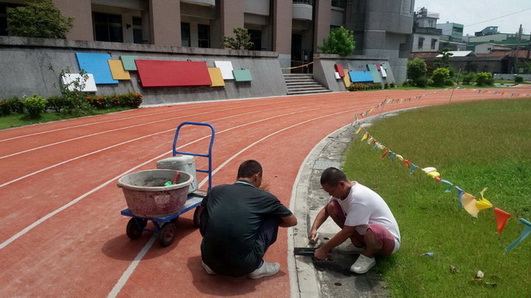 高雄鹽埕區PU跑道, 高雄鹽埕區PU跑道整修